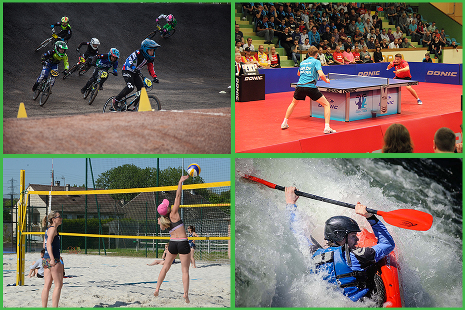 BMX, tennis de Table, beach volley, canoë-kayak Cergy Pontoise