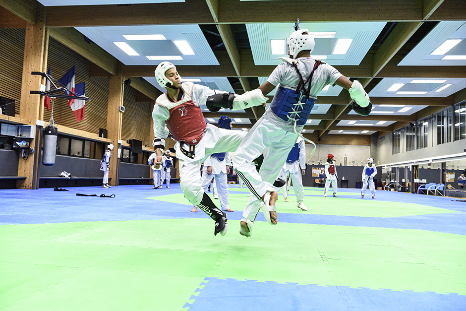 Dylan Cellamootoo : athlète du club de Taekwondo Élite de Cergy, 4 fois médaillé au Championnat d’Europe séniors et candidat aux J.O. 2024