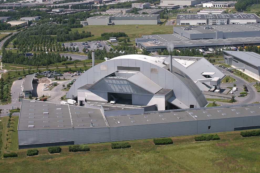 Le centre de traitement et de valorisation des déchets de Cergy-Pontoise à Saint-Ouen l'Aumône